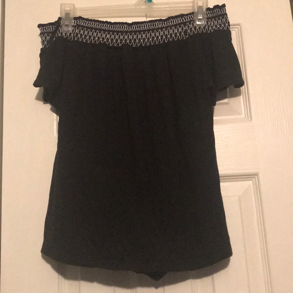 Black Off the Shoulder Top